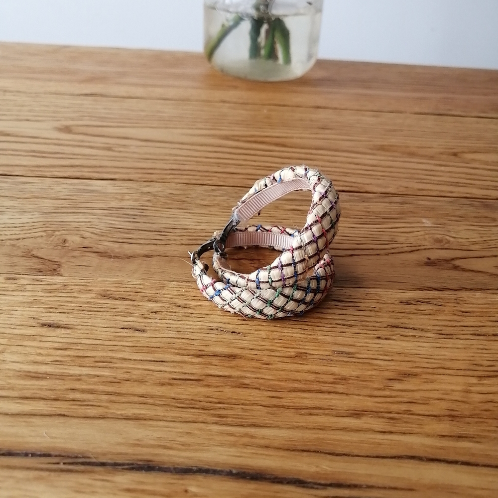 Vintage hoop string earrings